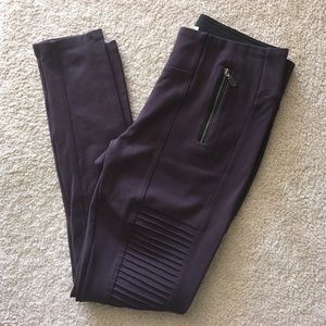 Parasuco Pants - Burgundy Maroon Moto Legging Parasuco Pants - Burgundy Maroon Moto Legging